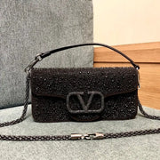 Boutique Level Quality || Valentino Garavani Locò Shoulder Bag in Brown