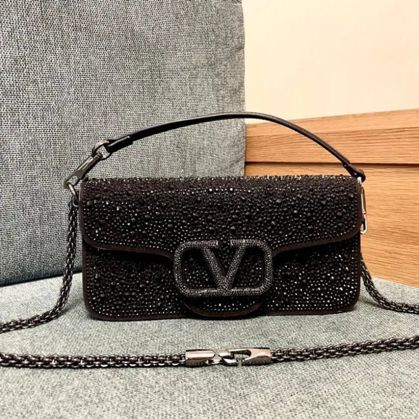 Boutique Level Quality || Valentino Garavani Locò Shoulder Bag in Brown