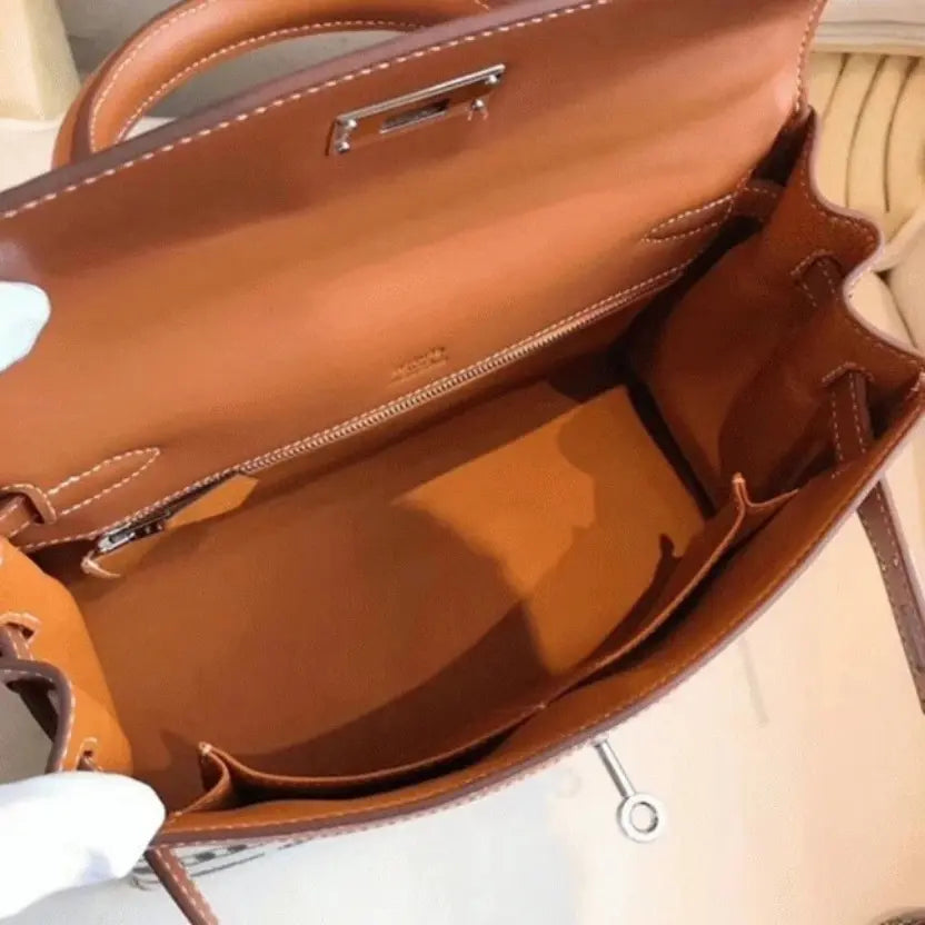 Boutique Quality || De Camp Dechainee Toile Designer Hermes Kelly 28cm Limited Edition