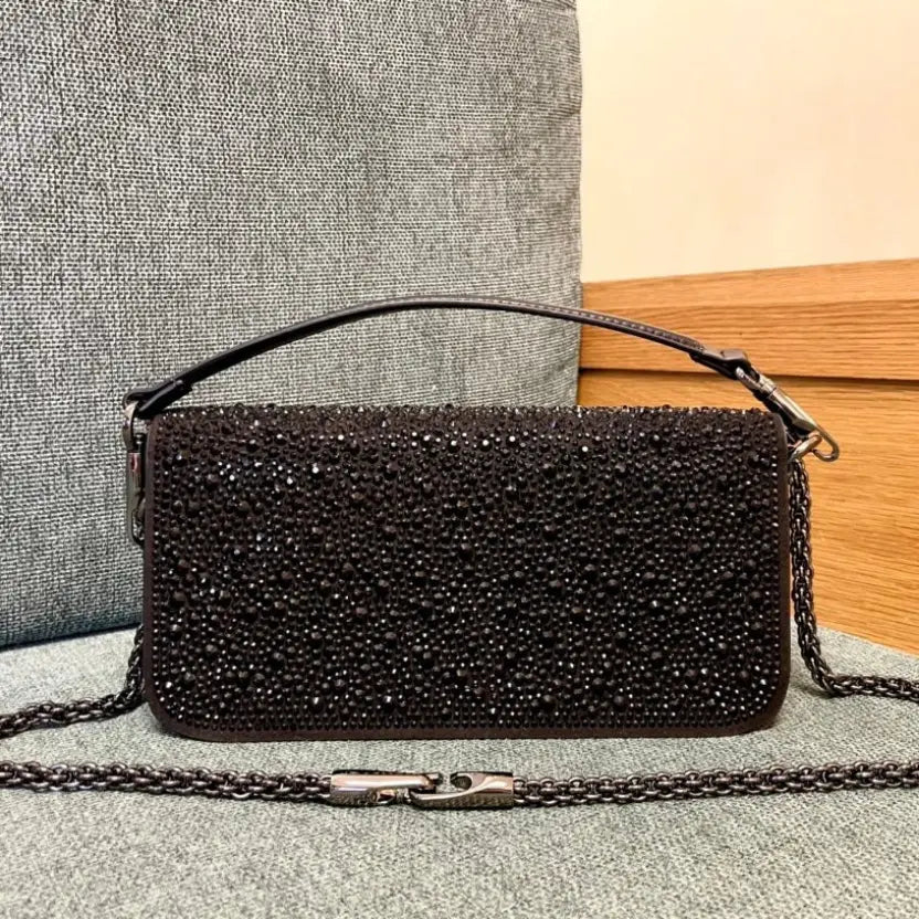 Boutique Level Quality || Valentino Garavani Locò Shoulder Bag in Brown