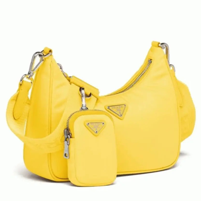 Boutique Quality || Prada Re-Edition Shoulder Bag in Yellow
