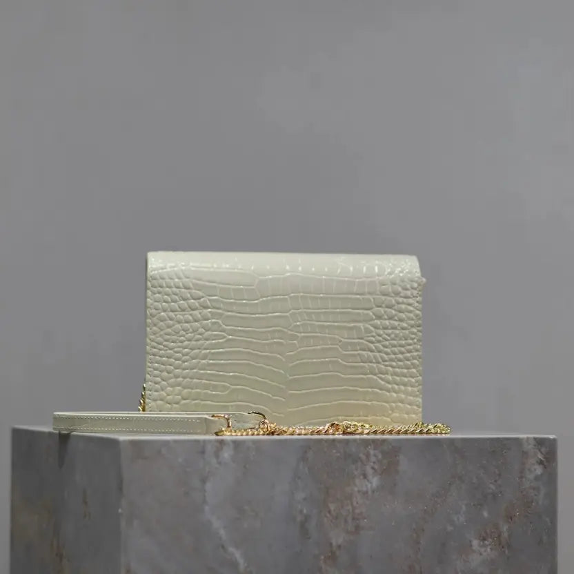 Boutique Quality || YSL Kate Tassel Chain Bag in White