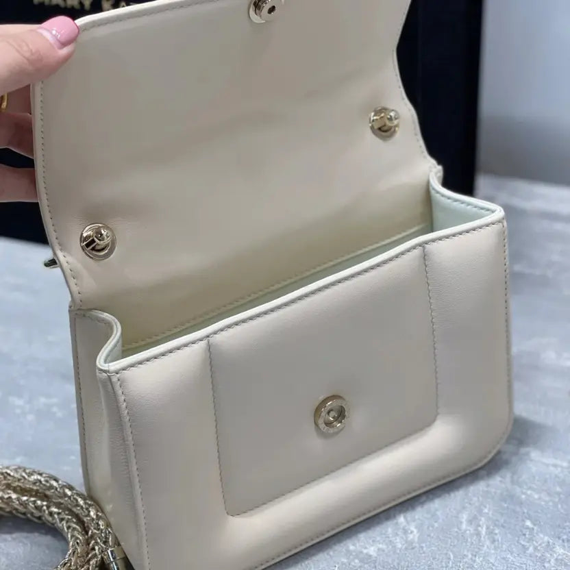 Boutique Level Quality || BVlgari SERPENTI Through the Eyes of Designers" Series White Handbag