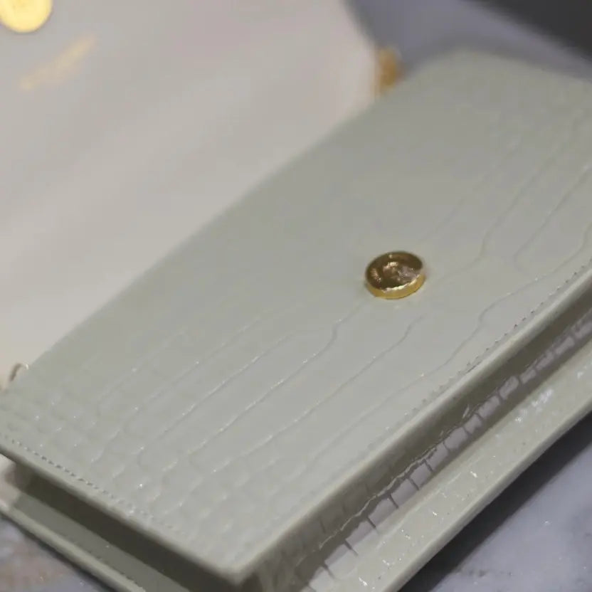 Boutique Quality || YSL Kate Tassel Chain Bag in White