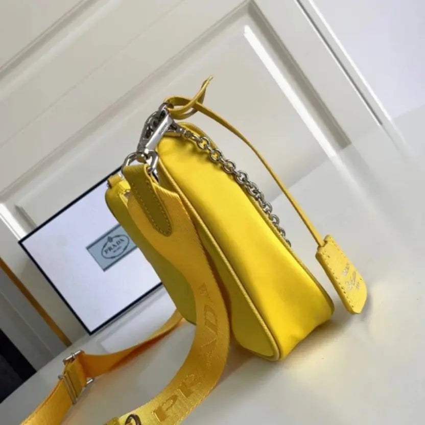 Boutique Quality || Prada Re-Edition Shoulder Bag in Yellow