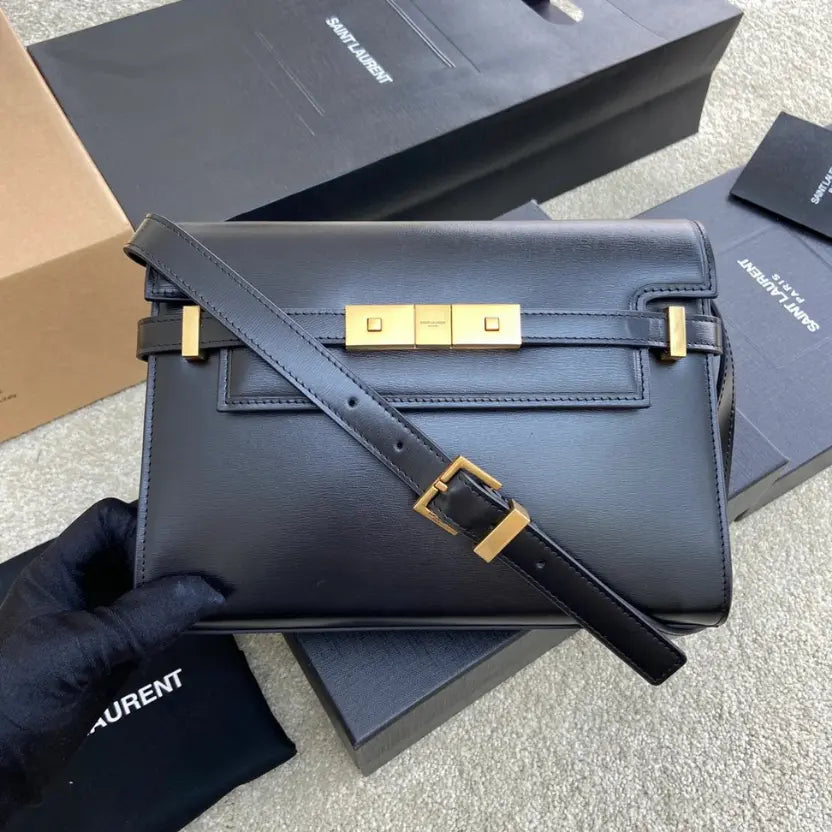 Boutique Quality || YSL Black Baguette Bag