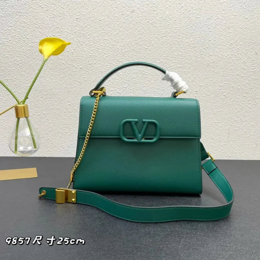 Boutique Level Quality || Valentino Garavani VSLING Handbag in Green
