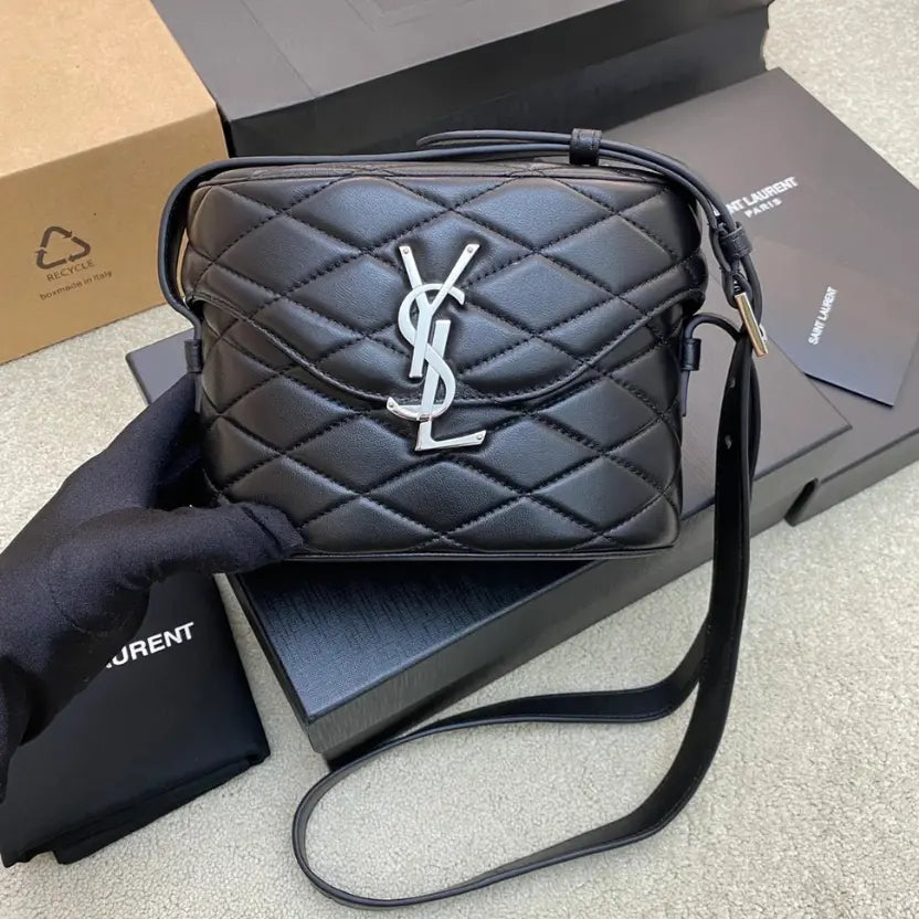 Boutique Quality || YSL Quilted Lambskin Leather Box Bag