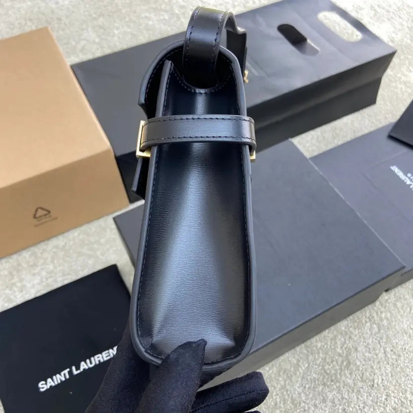 Boutique Quality || YSL Black Baguette Bag