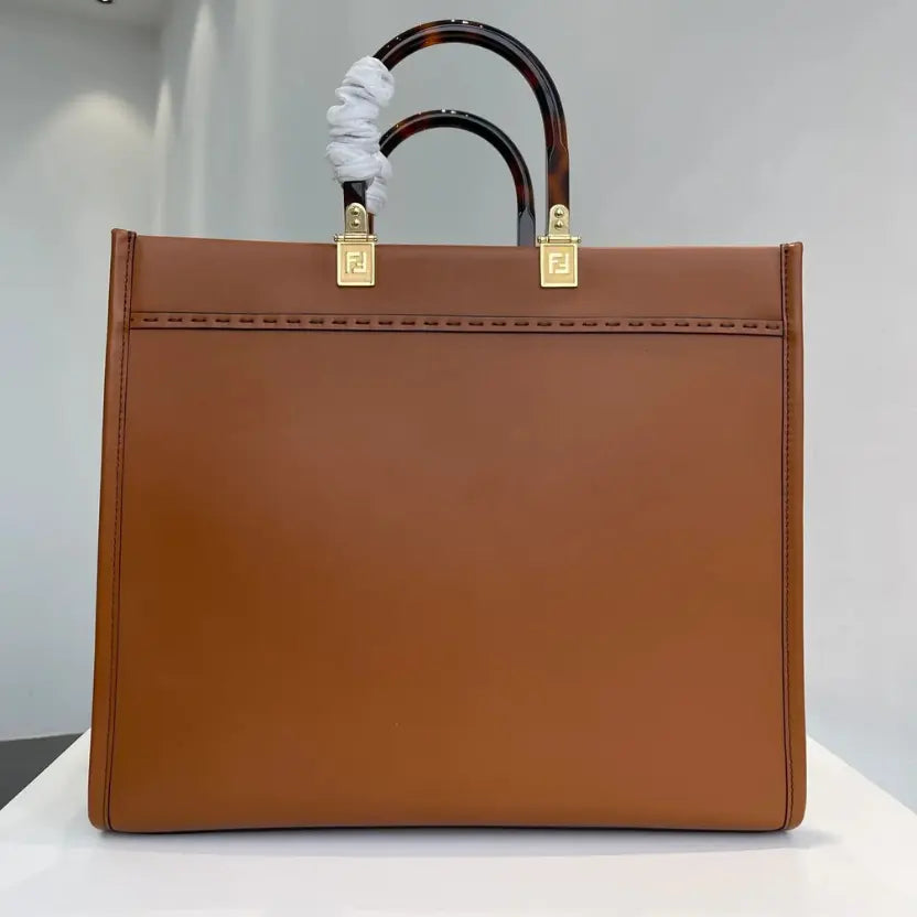 Boutique Quality || Fendi Sun Shine Tortoiseshell Tote Bag