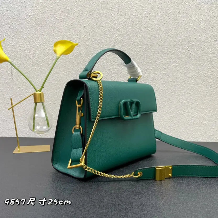 Boutique Level Quality || Valentino Garavani VSLING Handbag in Green