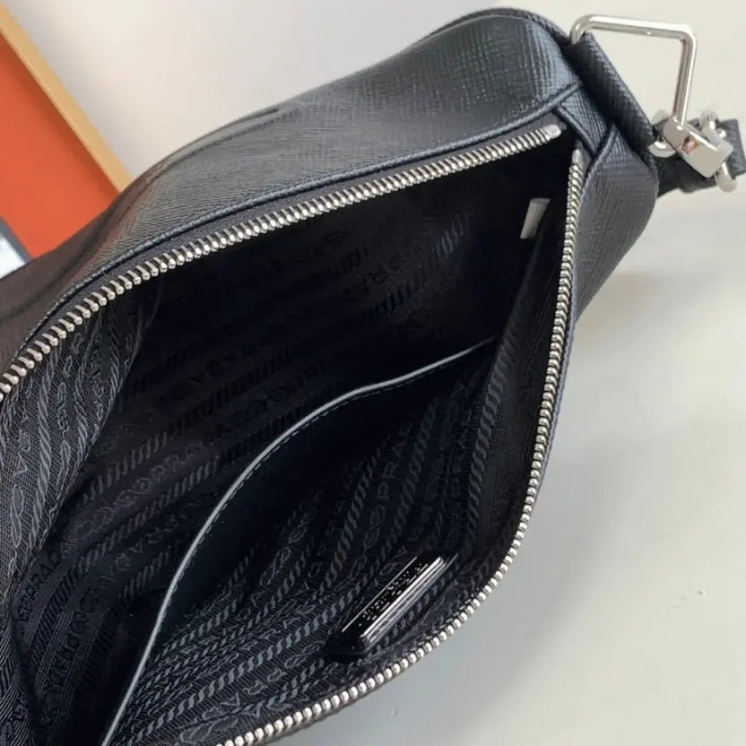 Boutique Quality || Prada Triangle Shoulder Bag in Black