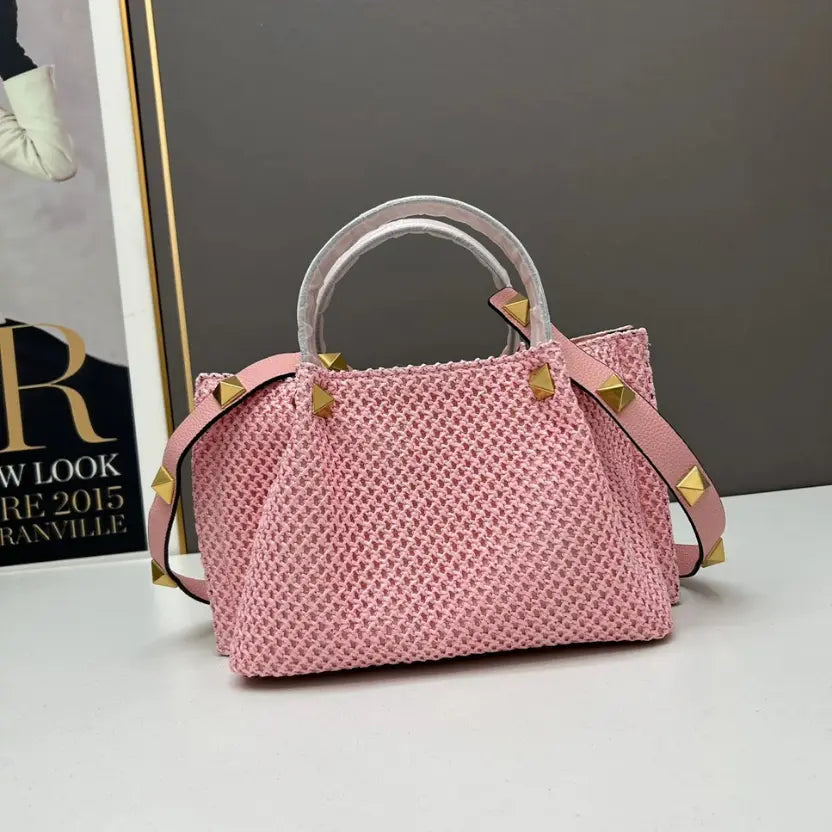 Boutique Level Quality || Valentino Garavani Small VLogo Escape Tote Bag in Pink
