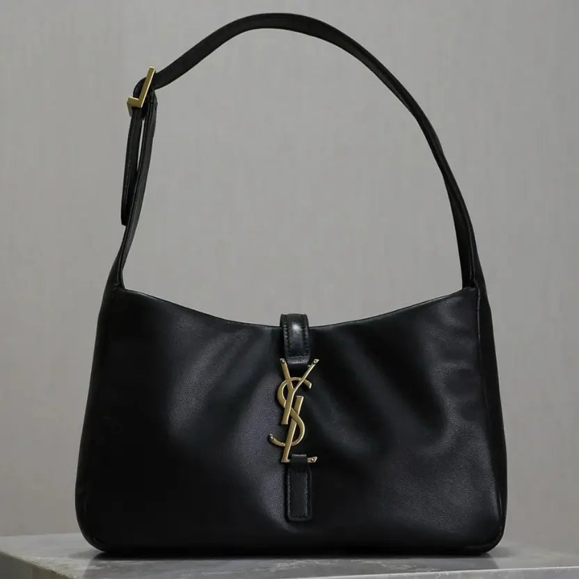 Boutique Quality || YSL Black Sheepskin Underarm Bag