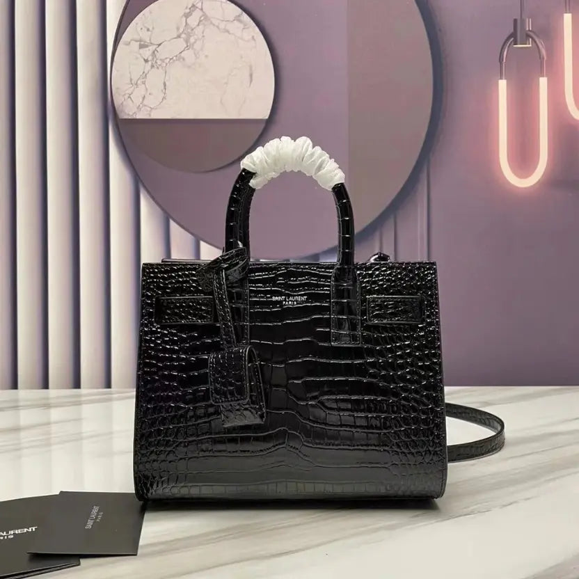 Boutique Quality || YSL Classic Accordion Mini Size Black Bag