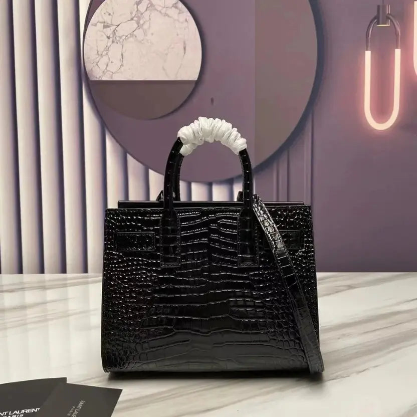 Boutique Quality || YSL Classic Accordion Mini Size Black Bag