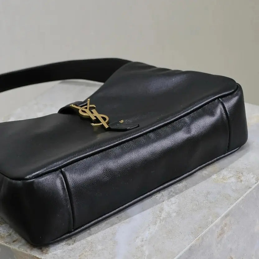 Boutique Quality || YSL Black Sheepskin Underarm Bag