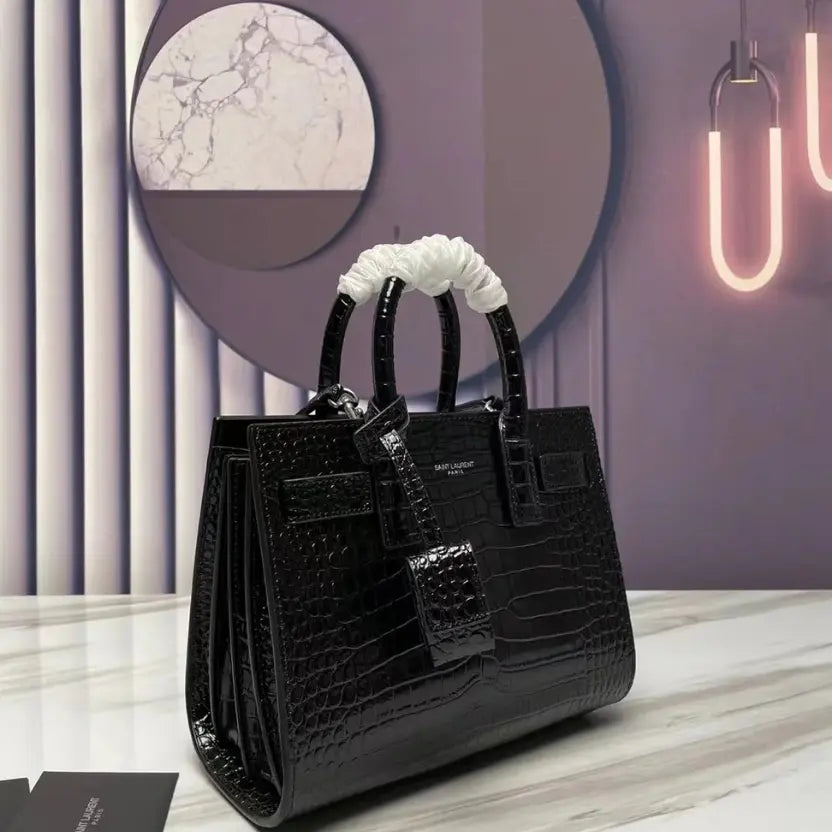 Boutique Quality || YSL Classic Accordion Mini Size Black Bag