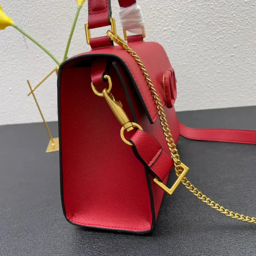 Boutique Level Quality || Valentino Garavani VSLING Handbag in Red