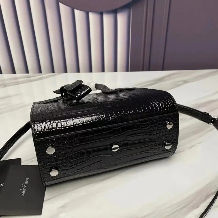 Boutique Quality || YSL Classic Accordion Mini Size Black Bag