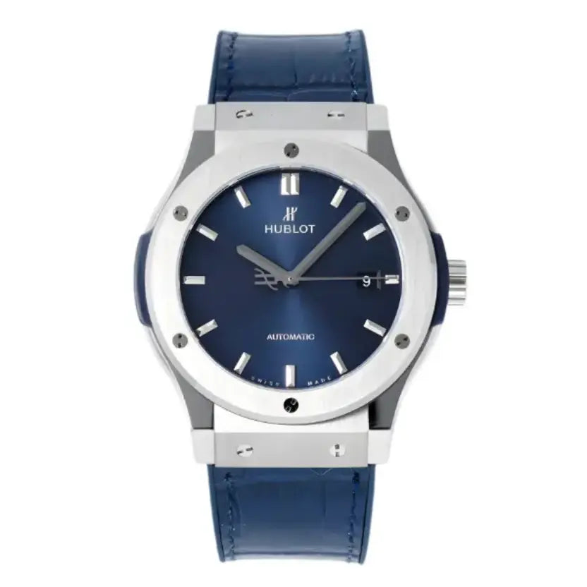 Hublot Classic Fusion with a blue dial