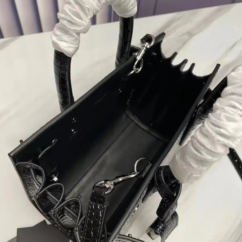 Boutique Quality || YSL Classic Accordion Mini Size Black Bag