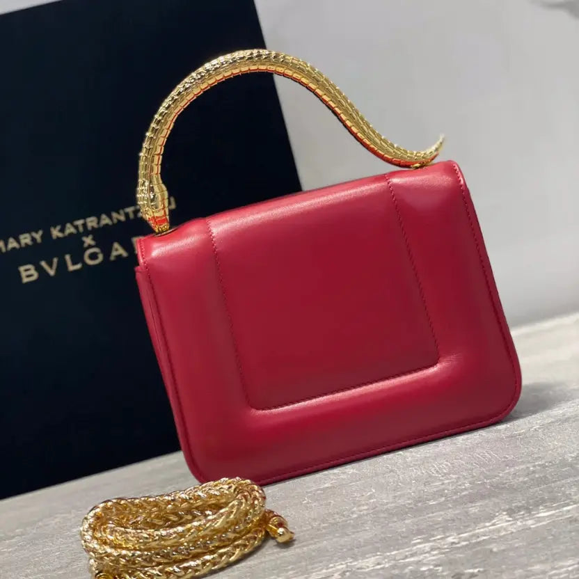 Boutique Level Quality || Bvlgari SERPENTI Through the Eyes of Designers" Series red handbag
