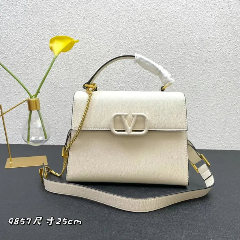 Boutique Level Quality || Valentino Garavani VSLING Handbag in White