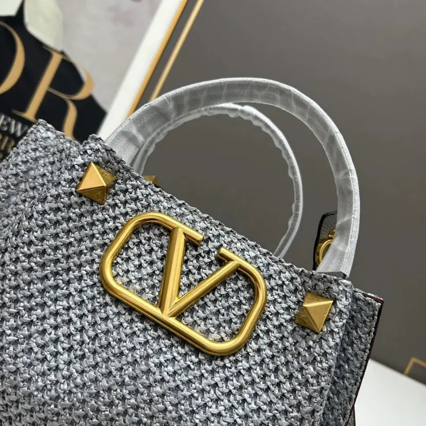 Boutique Level Quality || Valentino Spring/Summer Tote Bag in Grey