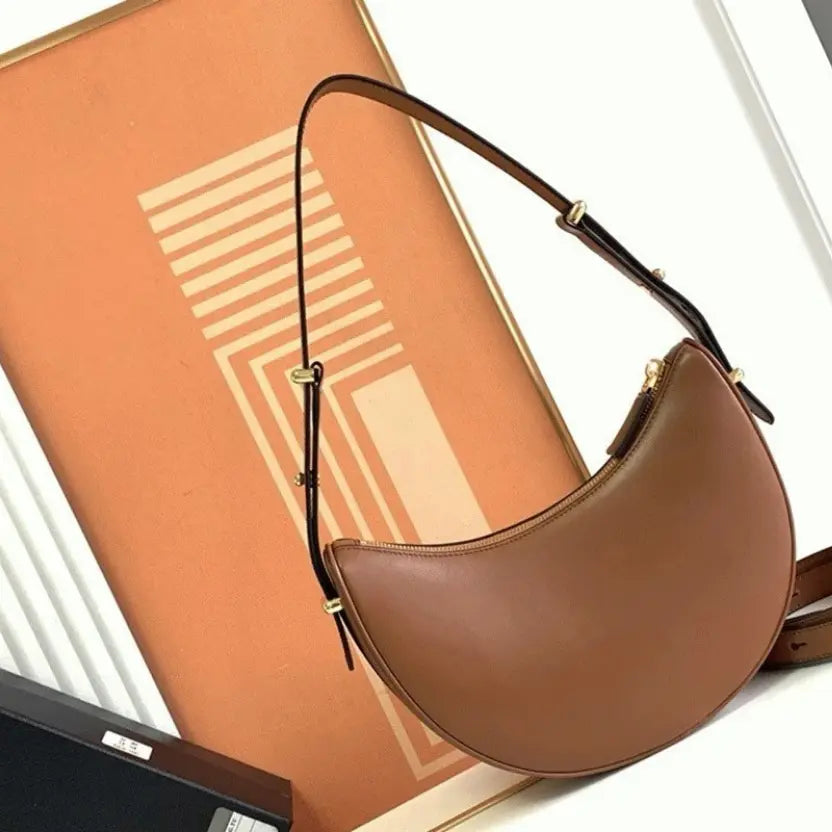 Boutique Quality || Prada Brown Arque Shoulder Bag