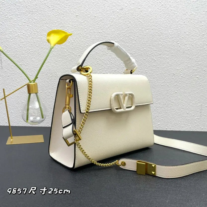 Boutique Level Quality || Valentino Garavani VSLING Handbag in White