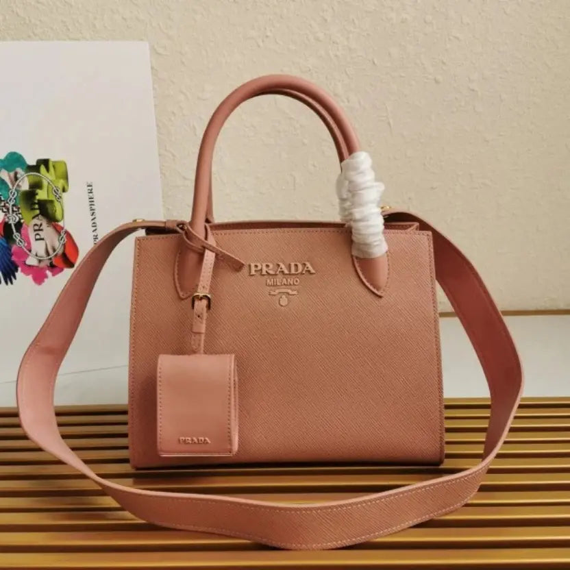 Boutique Quality || Prada Pink Monochrome Mini Bag