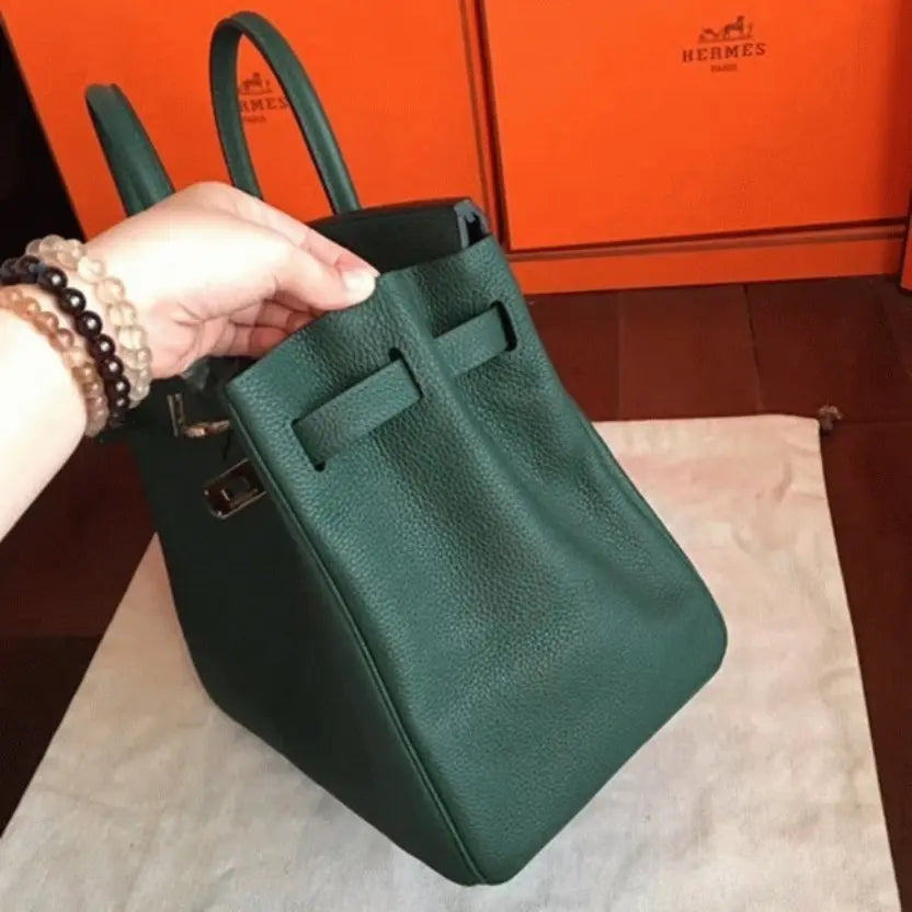 Boutique Quality || Vert Shade Designer Hermes Birkin 35cm Tote