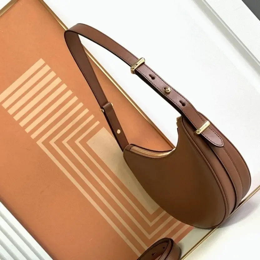 Boutique Quality || Prada Brown Arque Shoulder Bag
