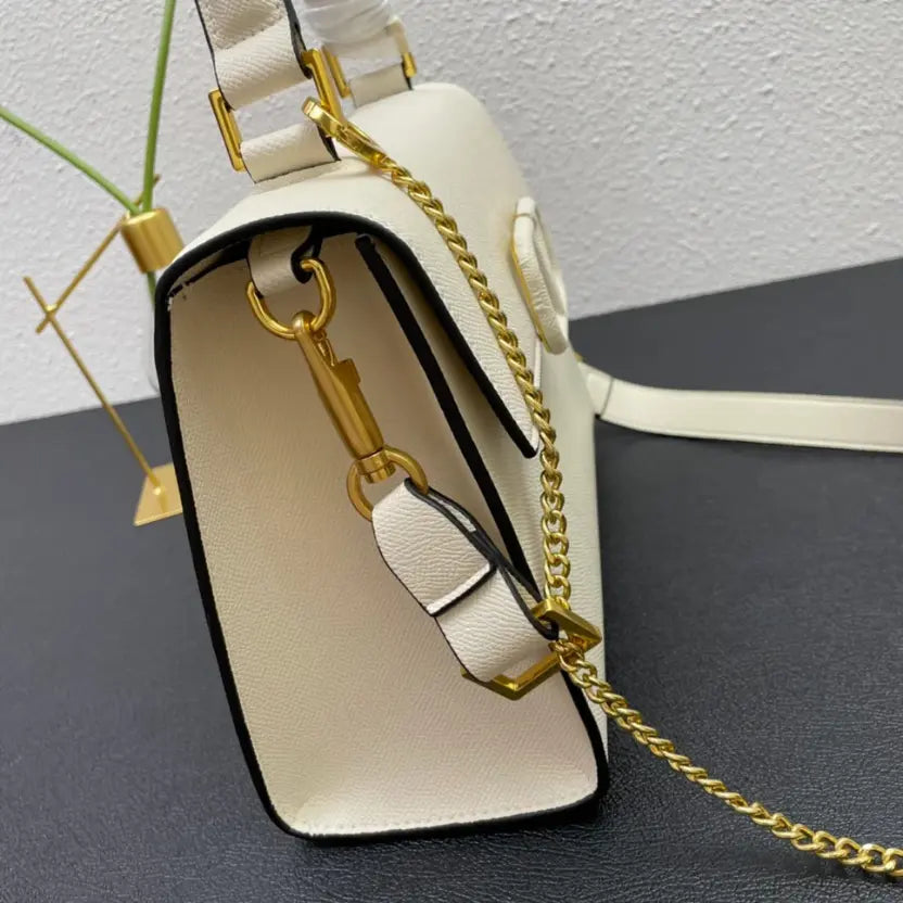 Boutique Level Quality || Valentino Garavani VSLING Handbag in White