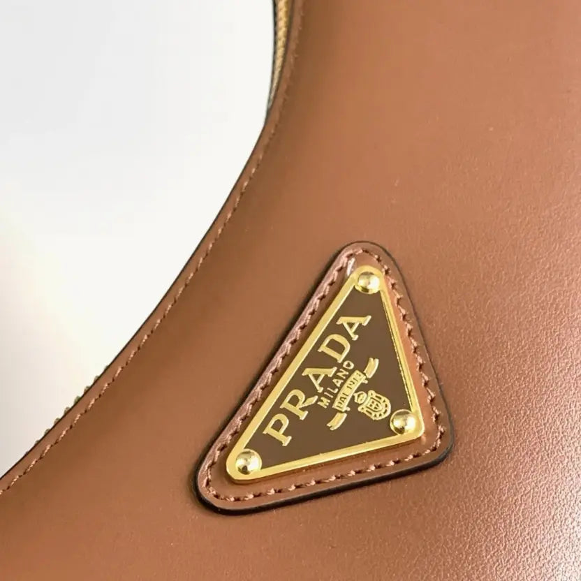 Boutique Quality || Prada Brown Arque Shoulder Bag