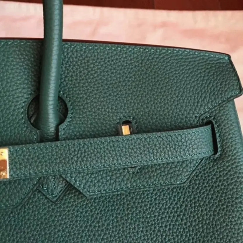 Boutique Quality || Vert Shade Designer Hermes Birkin 35cm Tote