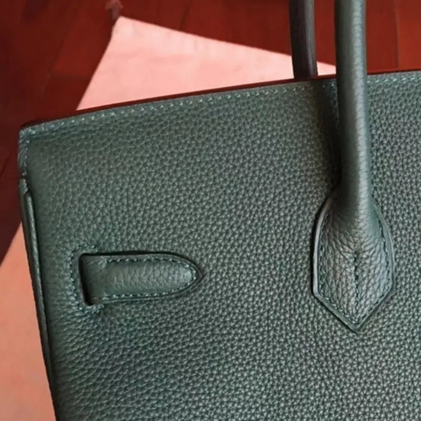 Boutique Quality || Vert Shade Designer Hermes Birkin 35cm Tote