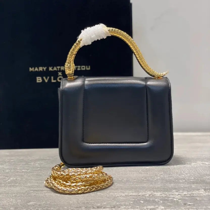 Boutique Level Quality || Bvlgari SERPENTI Through the Eyes of Designers" Series black handbag