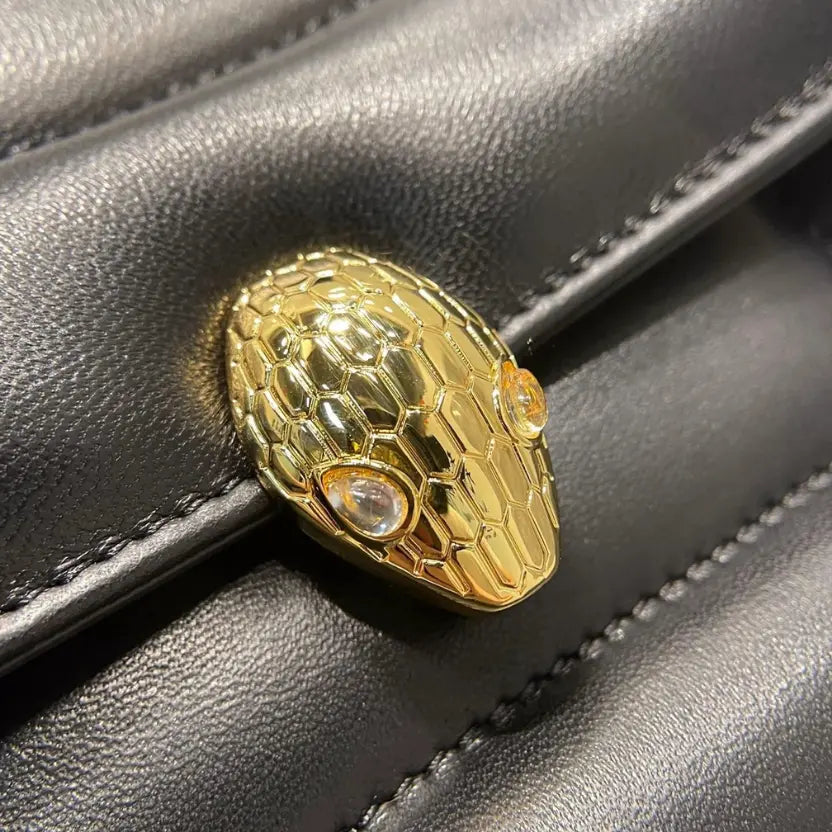 Boutique Level Quality || Bvlgari SERPENTI Through the Eyes of Designers" Series black handbag