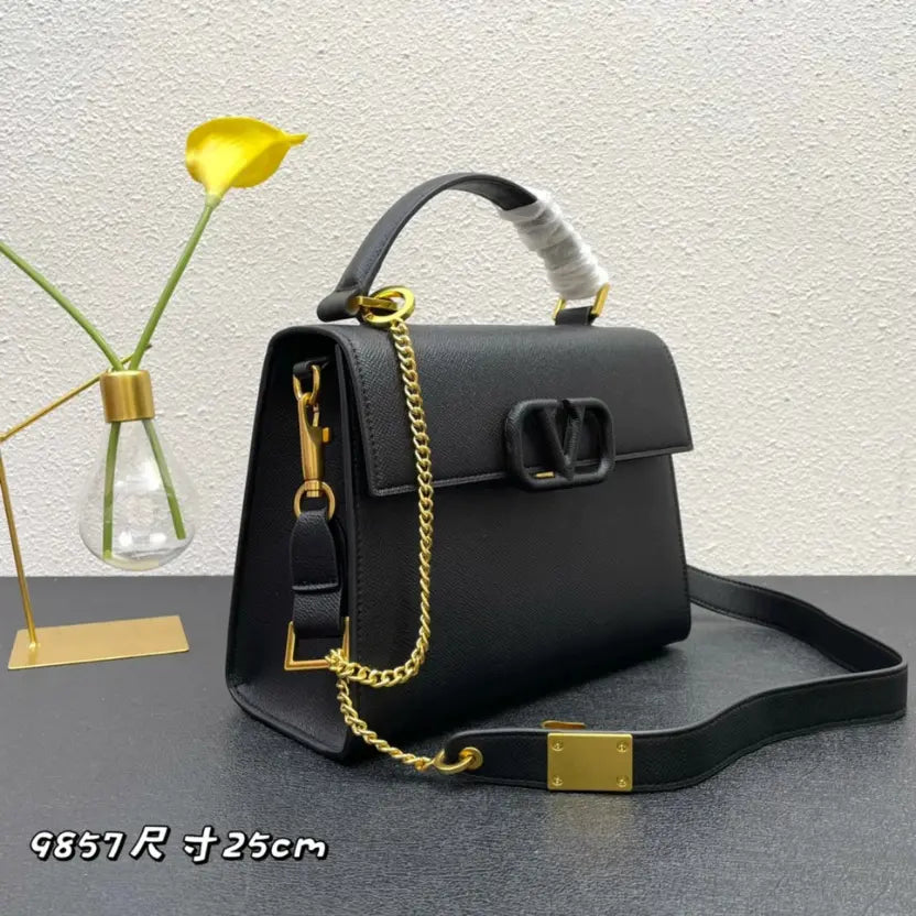 Boutique Level Quality || Valentino Garavani VSLING Handbag in Black