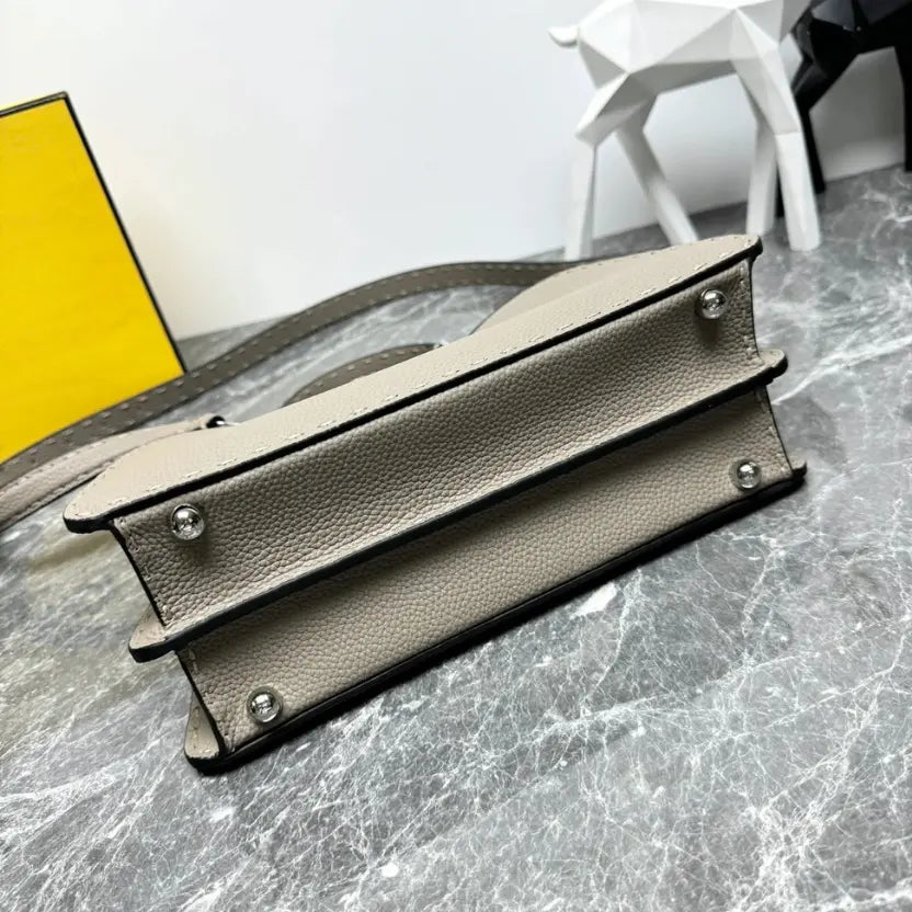 Boutique Quality || Peekaboo ISeeU Small Handbag in Pigeon Grey