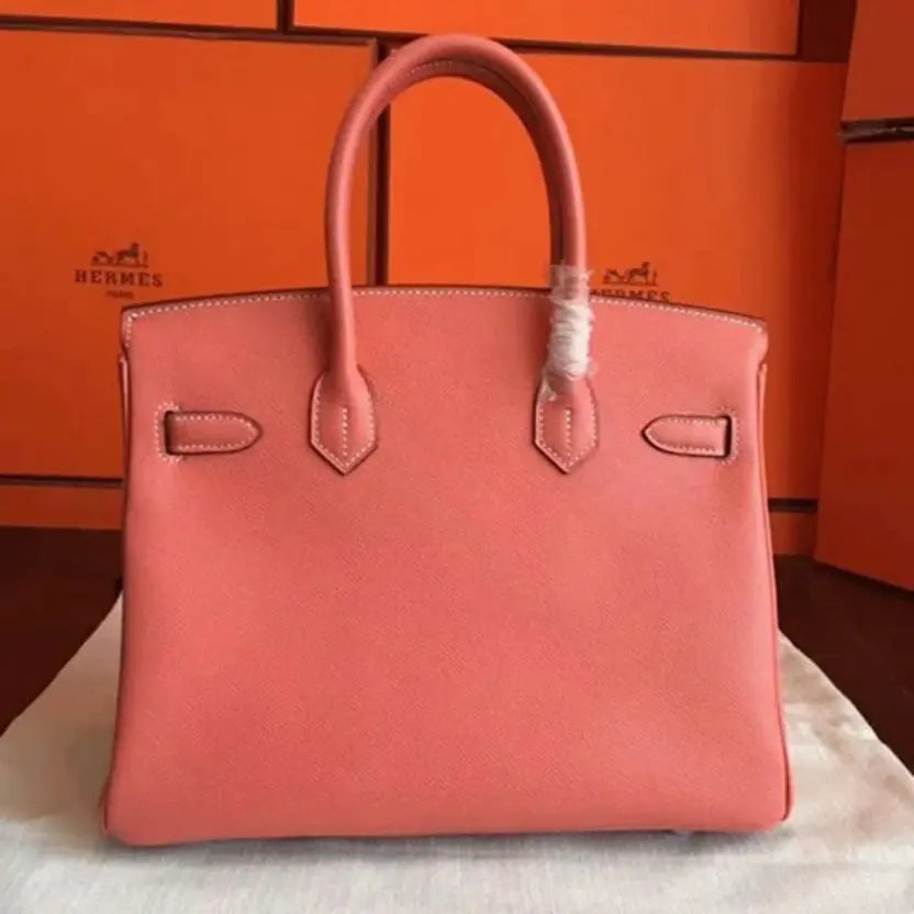 Boutique Quality || 1:1 High-End Orange Hermes Birkin 30cm Counterfeit Bag