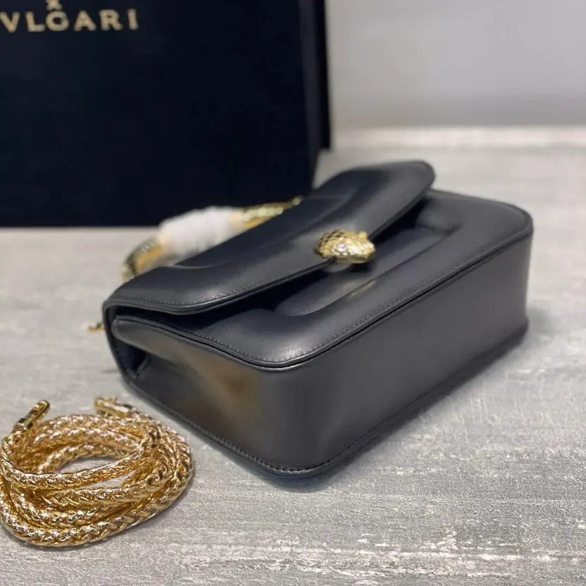 Boutique Level Quality || Bvlgari SERPENTI Through the Eyes of Designers" Series black handbag