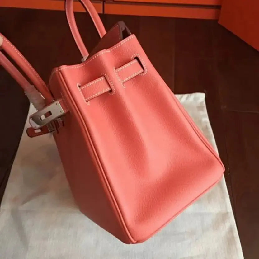 Boutique Quality || 1:1 High-End Orange Hermes Birkin 30cm Counterfeit Bag