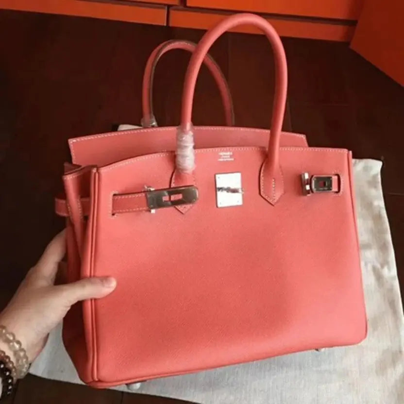 Boutique Quality || 1:1 High-End Orange Hermes Birkin 30cm Counterfeit Bag
