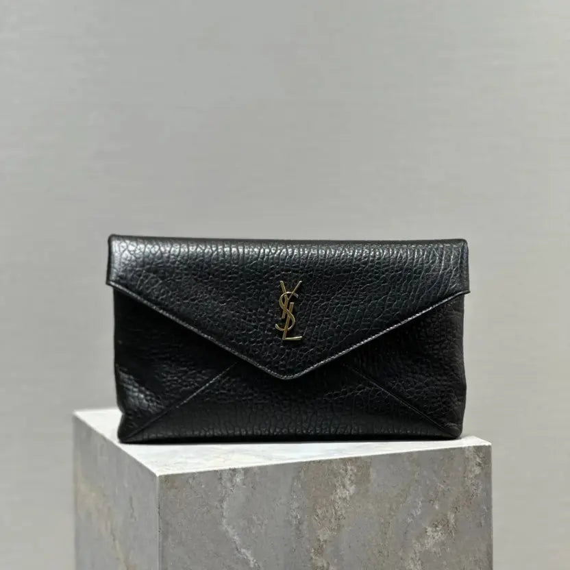 Boutique Quality || YSL Envelope Clutch in Black