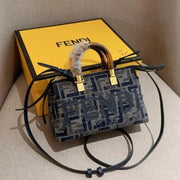 Boutique Quality || Fendi Mini Boston Lunch Box Bag