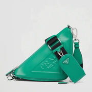 Boutique Quality || Prada Triangle Shoulder Bag Knockoff in Green