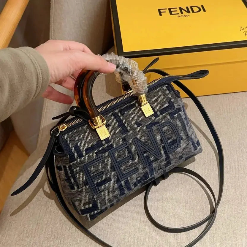 Boutique Quality || Fendi Mini Boston Lunch Box Bag